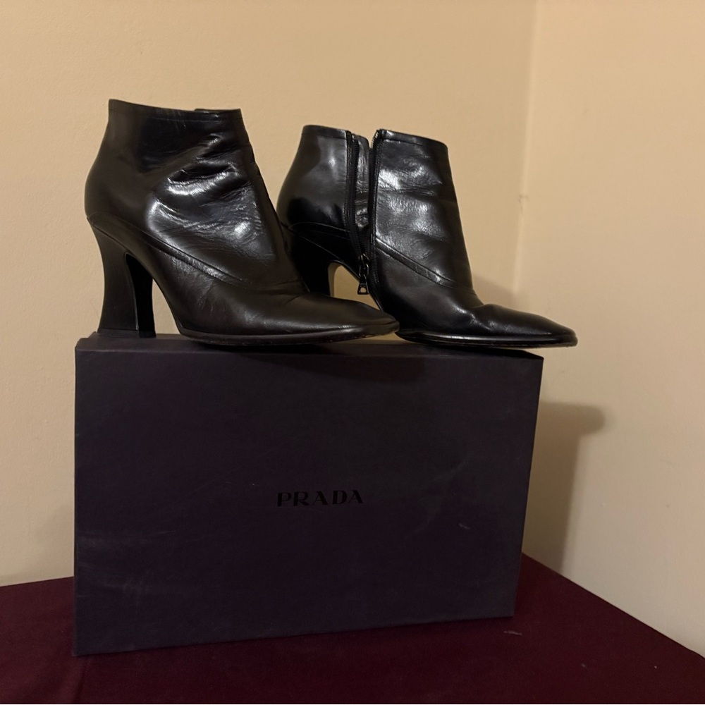 Prada Black Women's Ankle Boots